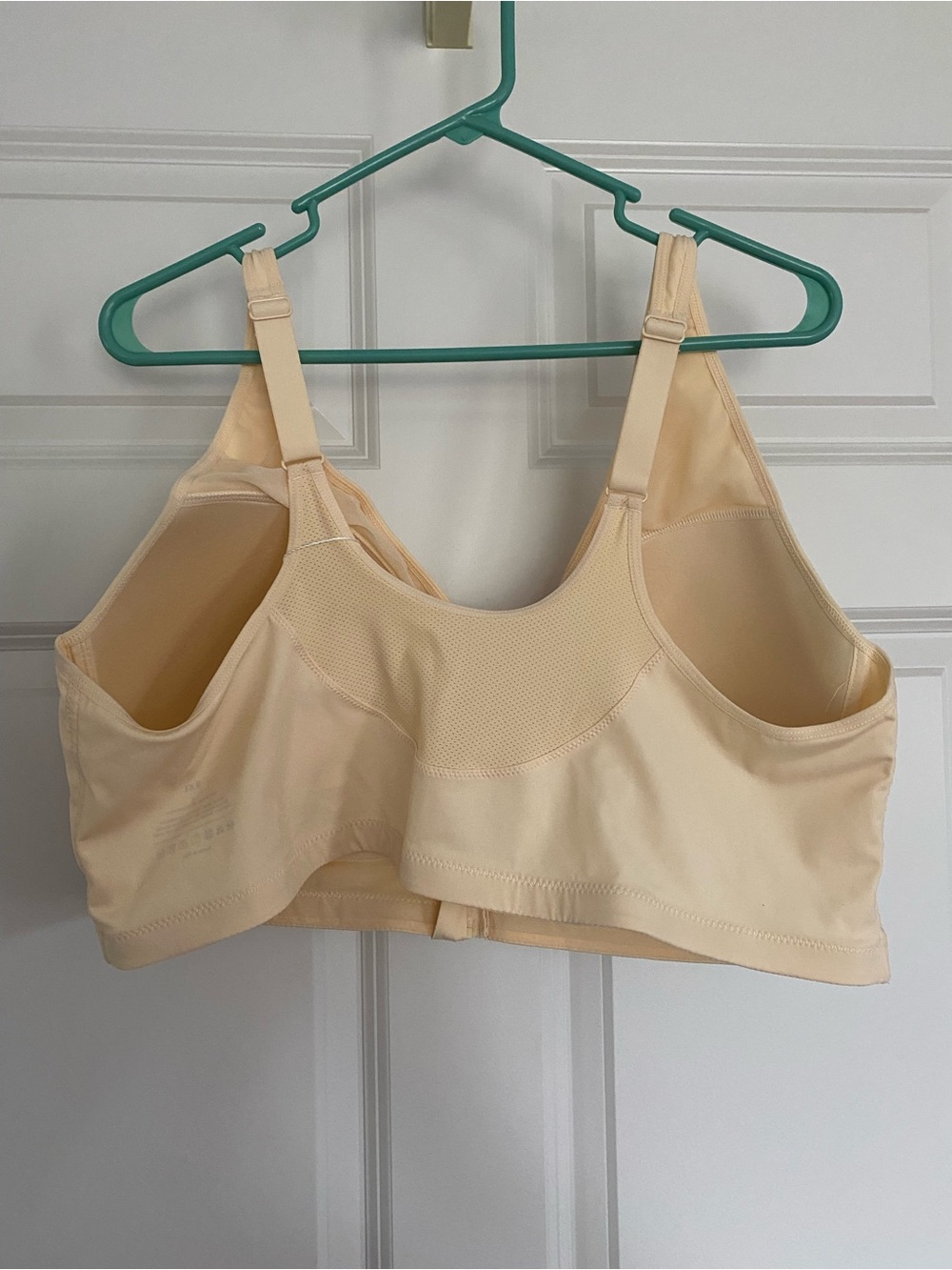 Women's 6x RosyLift  Front-Zip Full Coverage Beige Sports Bra Wire Free Lift - Picture 3 of 9